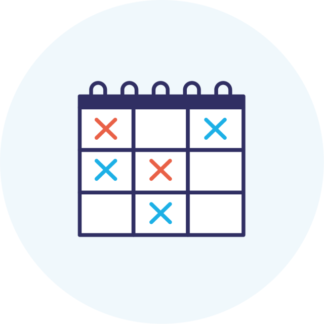 Icon Goal Create Coursework Calendar